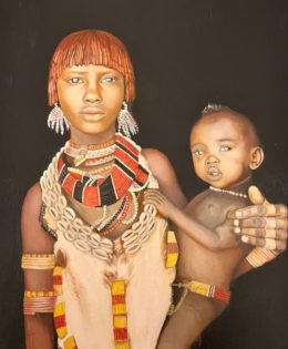 Mother and child (Hamar tribe, Ethiopia) 2022